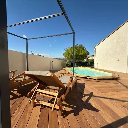 Oasis Privee A Piscine Et Confort Moderne * Vendres